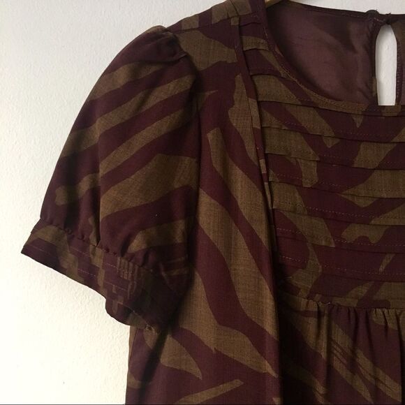 Marc by Marc Jacobs Safari Babydoll Tierd Ruffled Dress - Size 8 - Picture 7 of 8